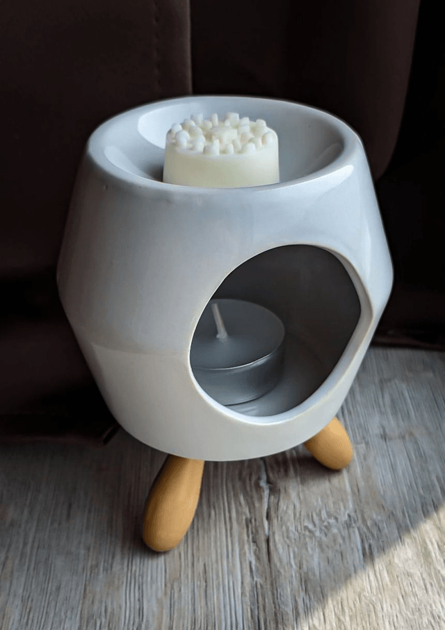 Bruleur "Abstrait" gris (+2 fondants offerts)